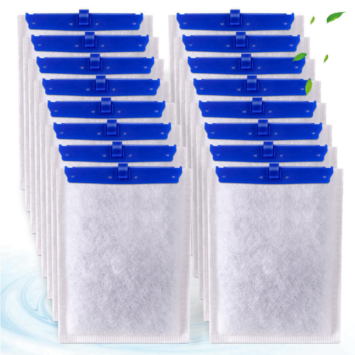 xbbwmrs 16-Pack Large Replacement Filter Cartridges Compatible with Tetra Whisper Bio-Bag Filters Large Aaquarium Filter