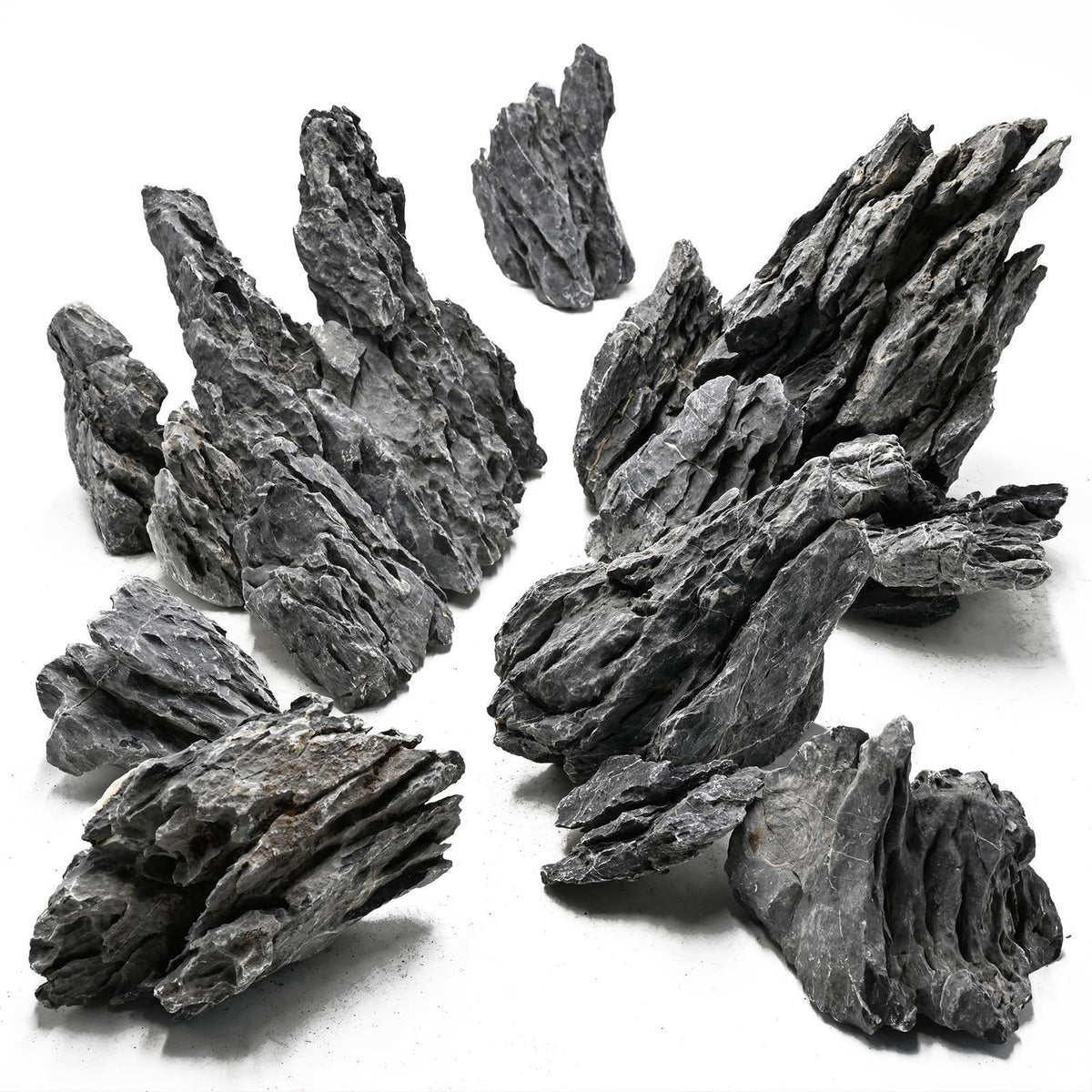 Unocho Aquarium Stones Seiryu Rock 20lb Natural Stone for Aquascaping,3-10 Inches – product photo (Decorative Rocks)