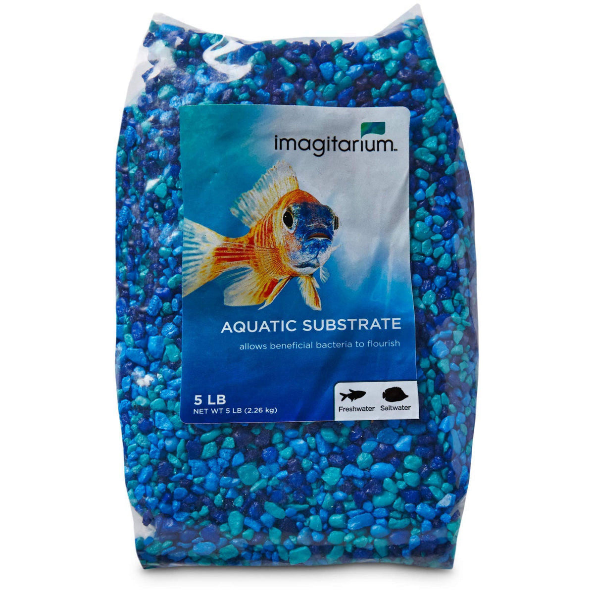 imagitarium by Petco Aquarium Gravel Substrate Blue Jean 20 lbs. – product photo (Gravel)