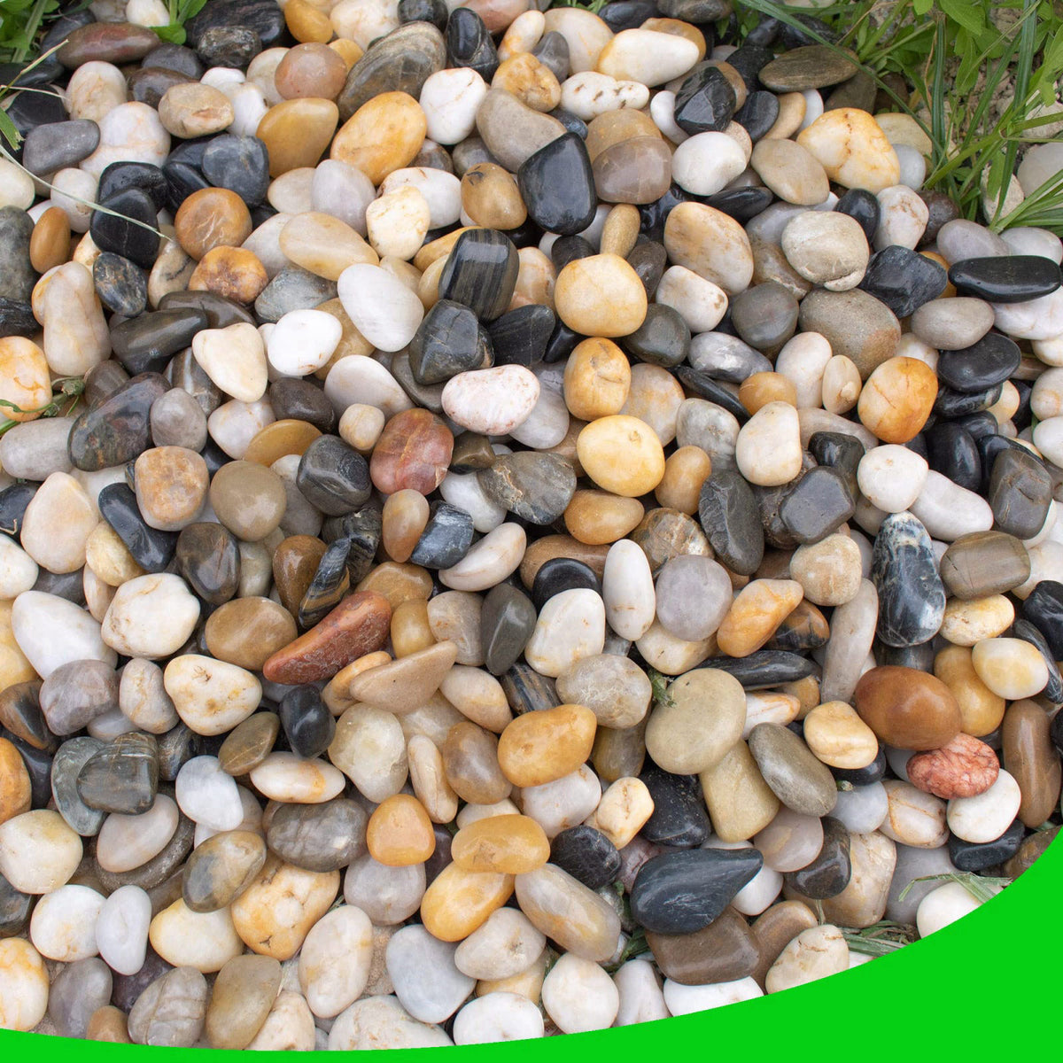 CJGQ Pebbles for Plants 18 lb Natural River Rocks Garden Decorative Stones Outdoor Aquariums Gravel 1-1.5 Inches – produ