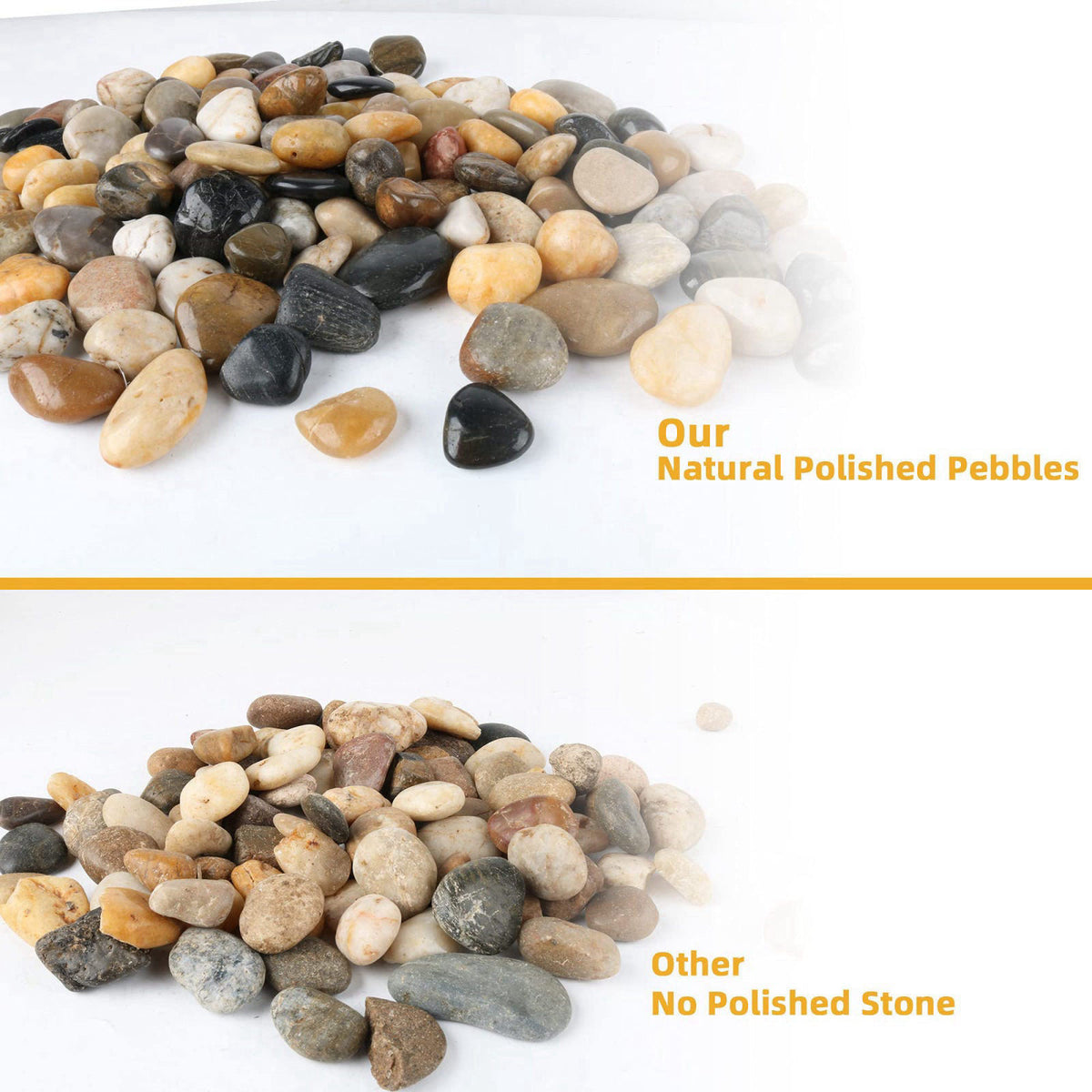 CJGQ Pebbles for Plants 18 lb Natural River Rocks Garden Decorative Stones Outdoor Aquariums Gravel 1-1.5 Inches – alter