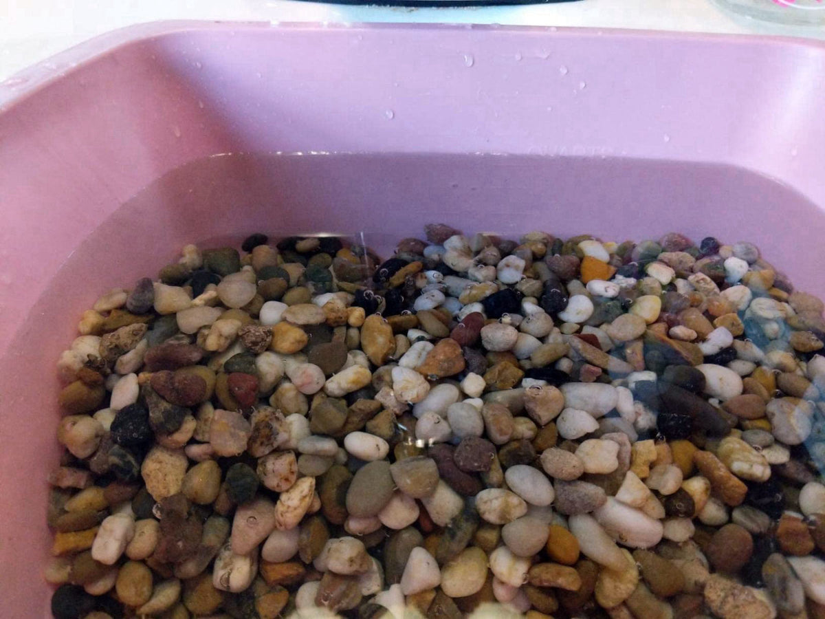 Voulosimi 18 LBS River Rock Stones, Natural Decorative Polished Mixed Pebbles Gravel,Outdoor Decorative Stones for Plant