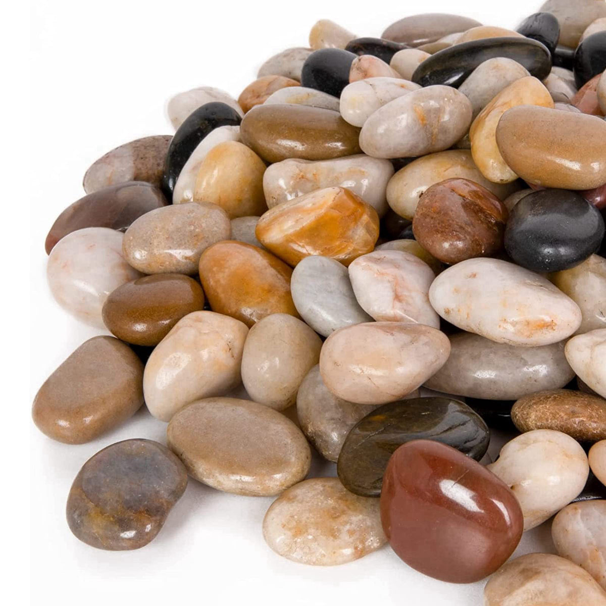 GASPRO 15lb Mixed Color Landscaping Pebbles, River Rocks – product photo (Pebbles)