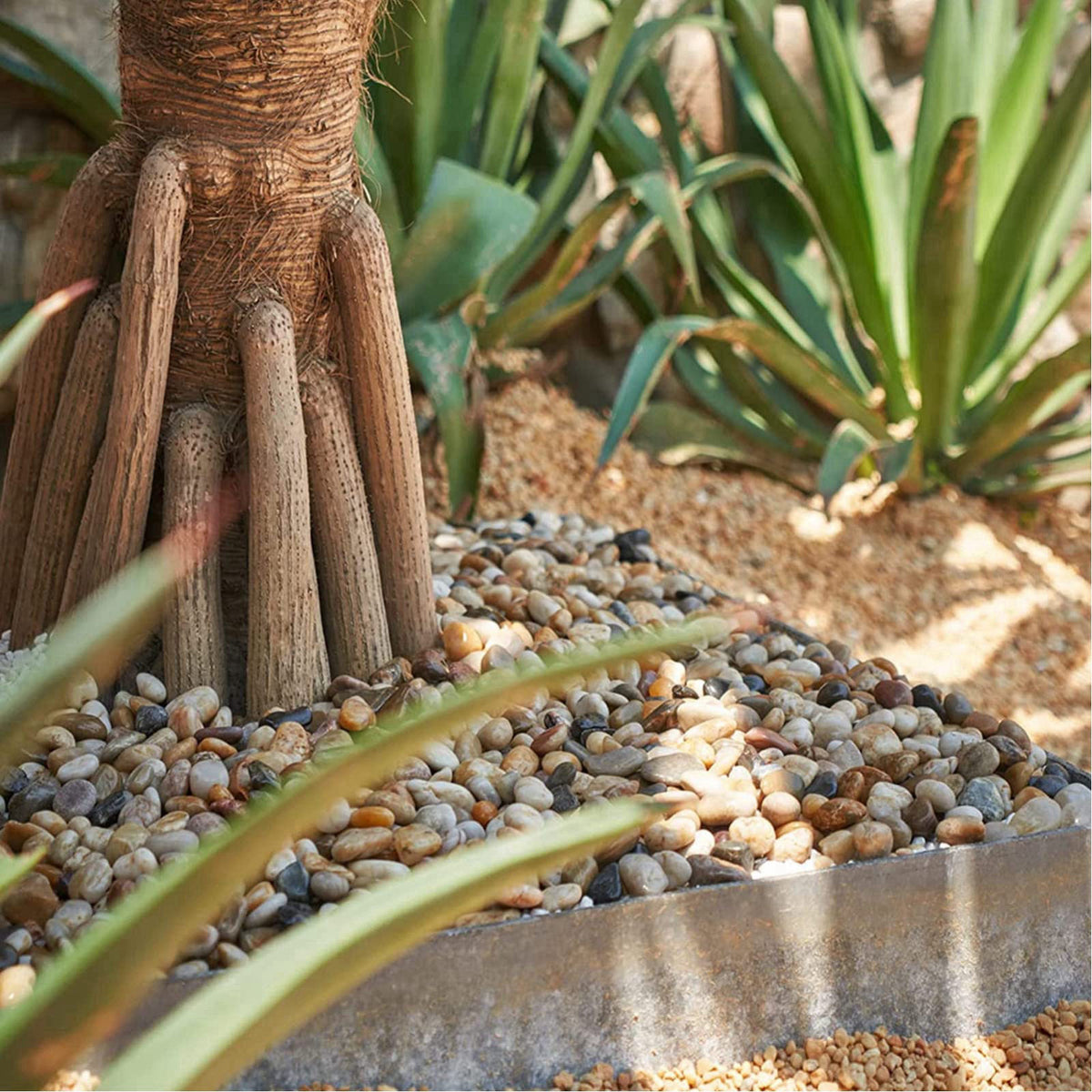 GASPRO 15lb Mixed Color Landscaping Pebbles, River Rocks – packaging and label