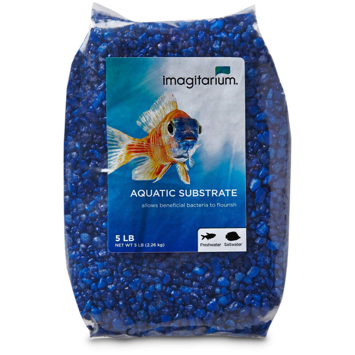 imagitarium by Petco Aquarium Gravel Substrate Dark Blue 20 lbs. – product photo (Gravel)