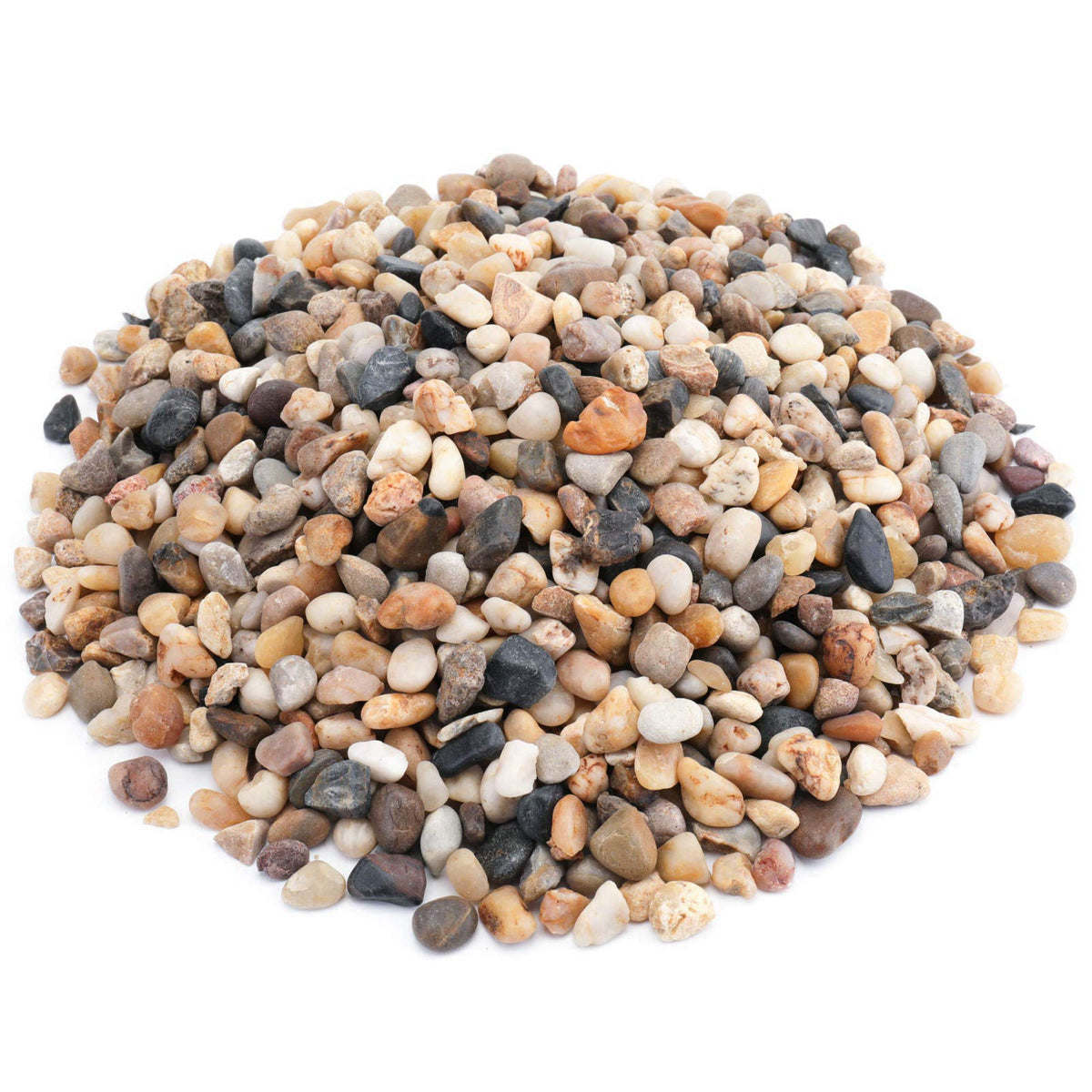 WUWEOT 12 Pounds Decorative Small Pebbles, Natural Gravel Mixed Color Stones for Fresh Water Fish Animal Plant Aquariums