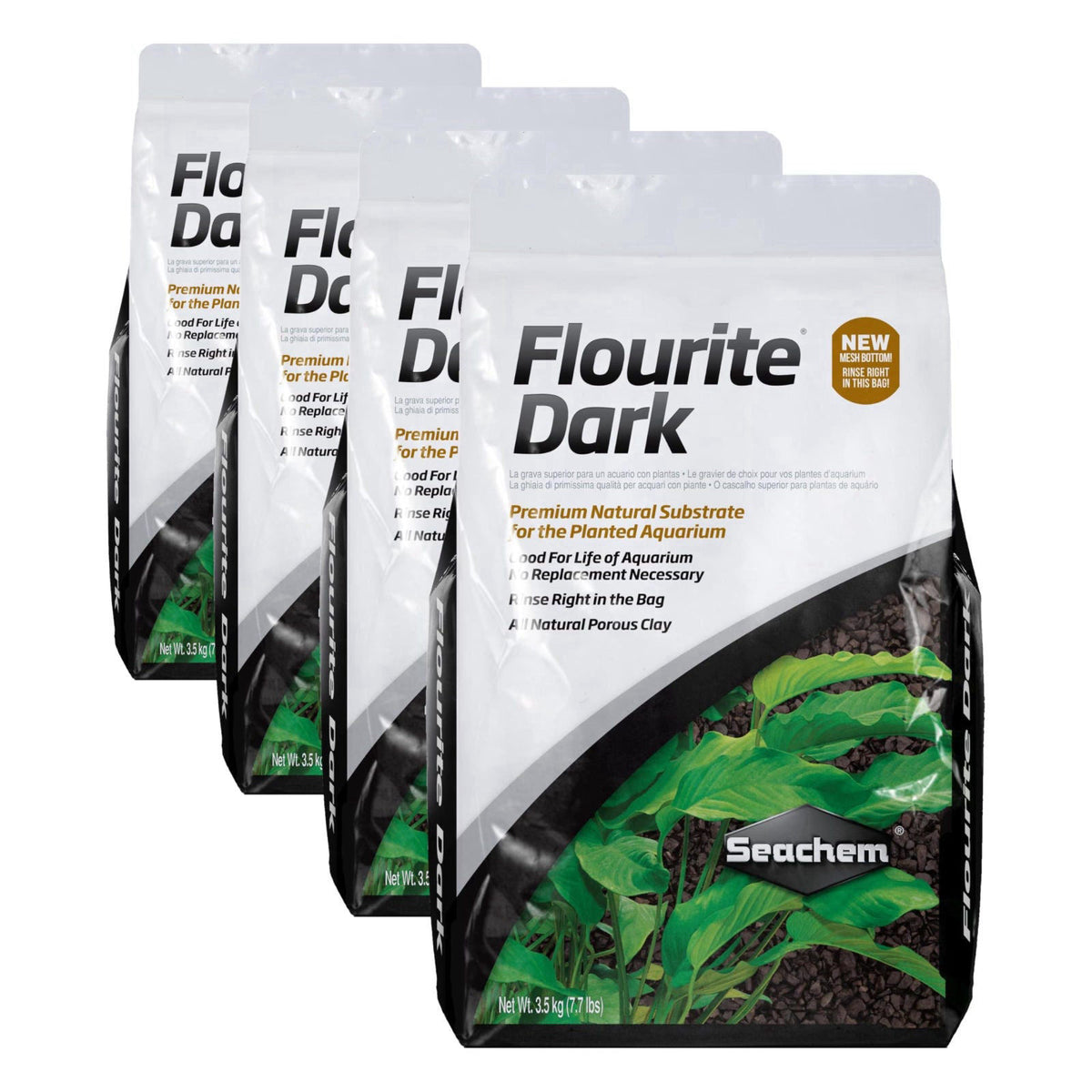 Seachem Flourite Black Dark Gravel, 7.7 lb – close-up detail