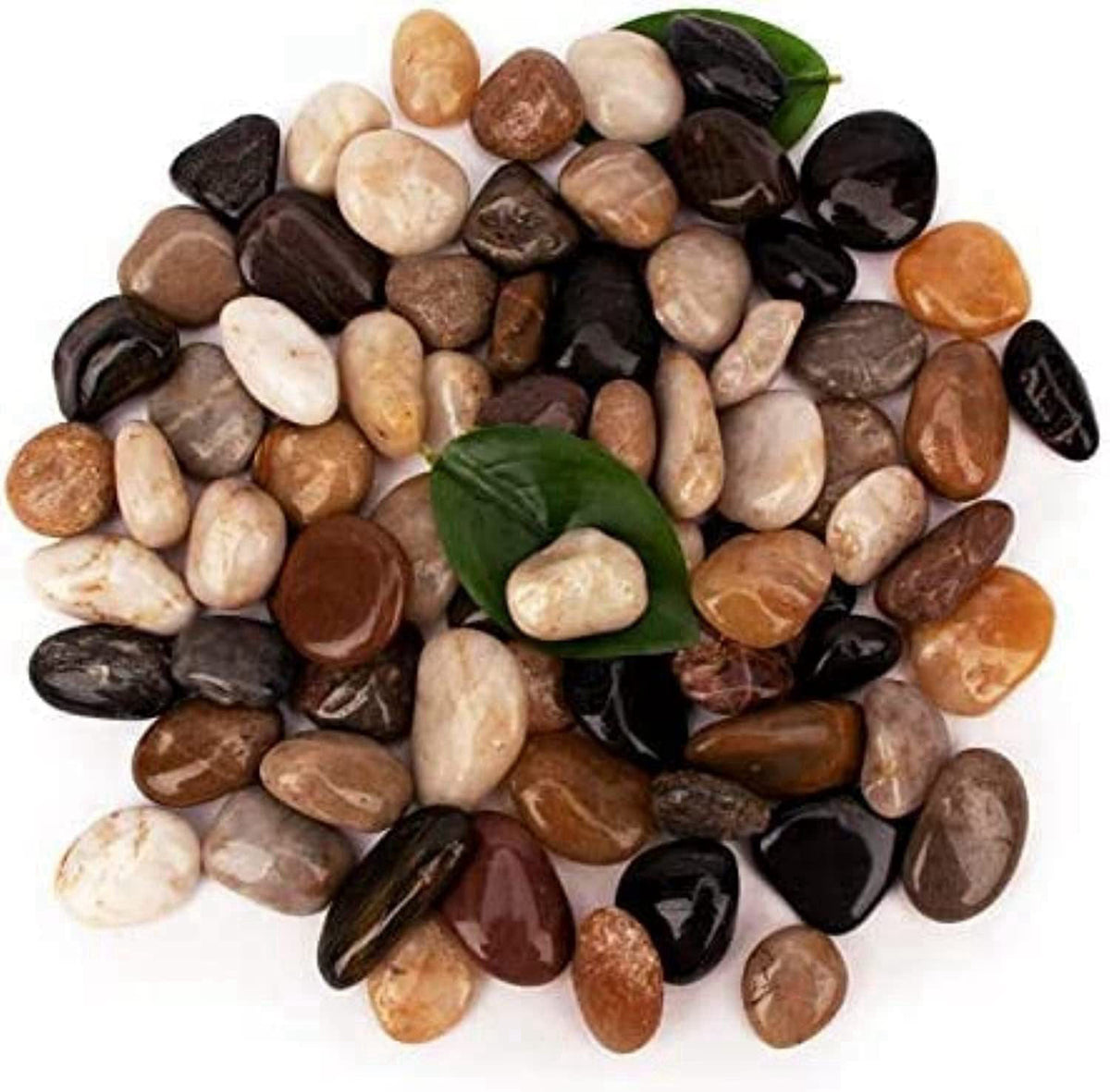 CRMADA [18 Pounds] Aquarium Gravel River Rock, Natural Polished Decorative Gravel,Garden Outdoor Ornamental River Pebble