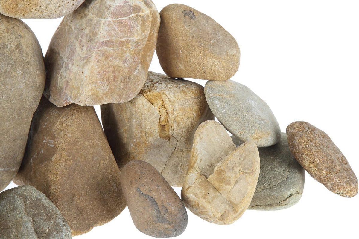 KYELERFUN Large River Rocks Aquarium Pebbles Rocks Fish Tank Stones 5lb (2-5 inch) – full view, size 2-7 INCH 2-5 INCH 2