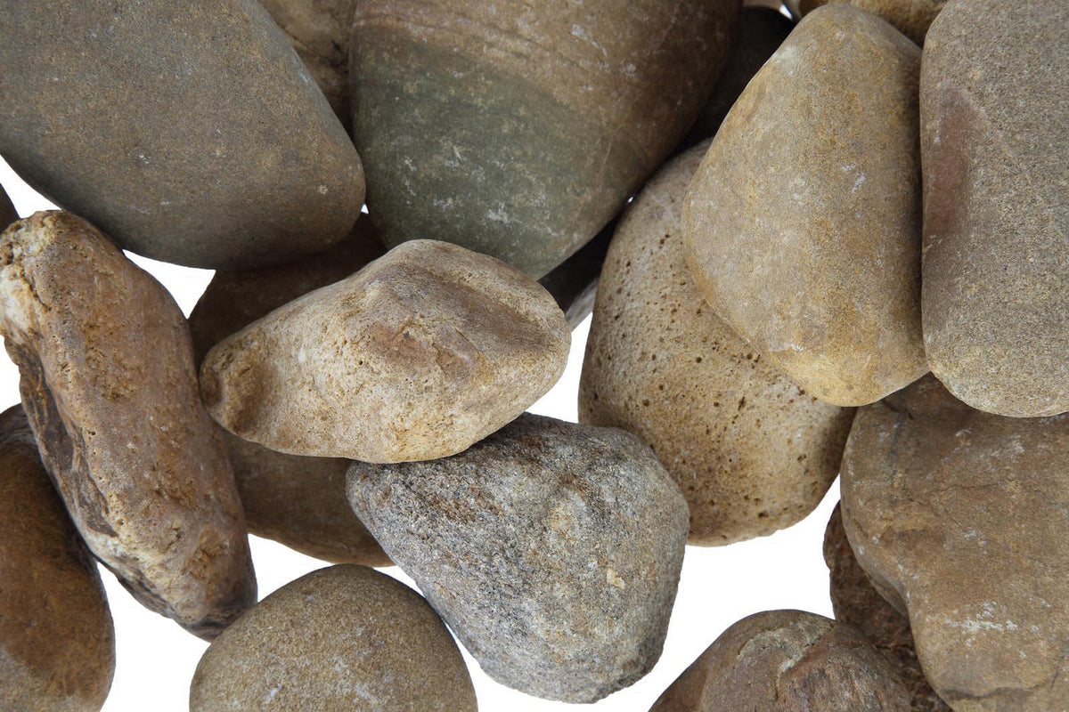 KYELERFUN Large River Rocks Aquarium Pebbles Rocks Fish Tank Stones 5lb (2-5 inch) – back view and specifications
