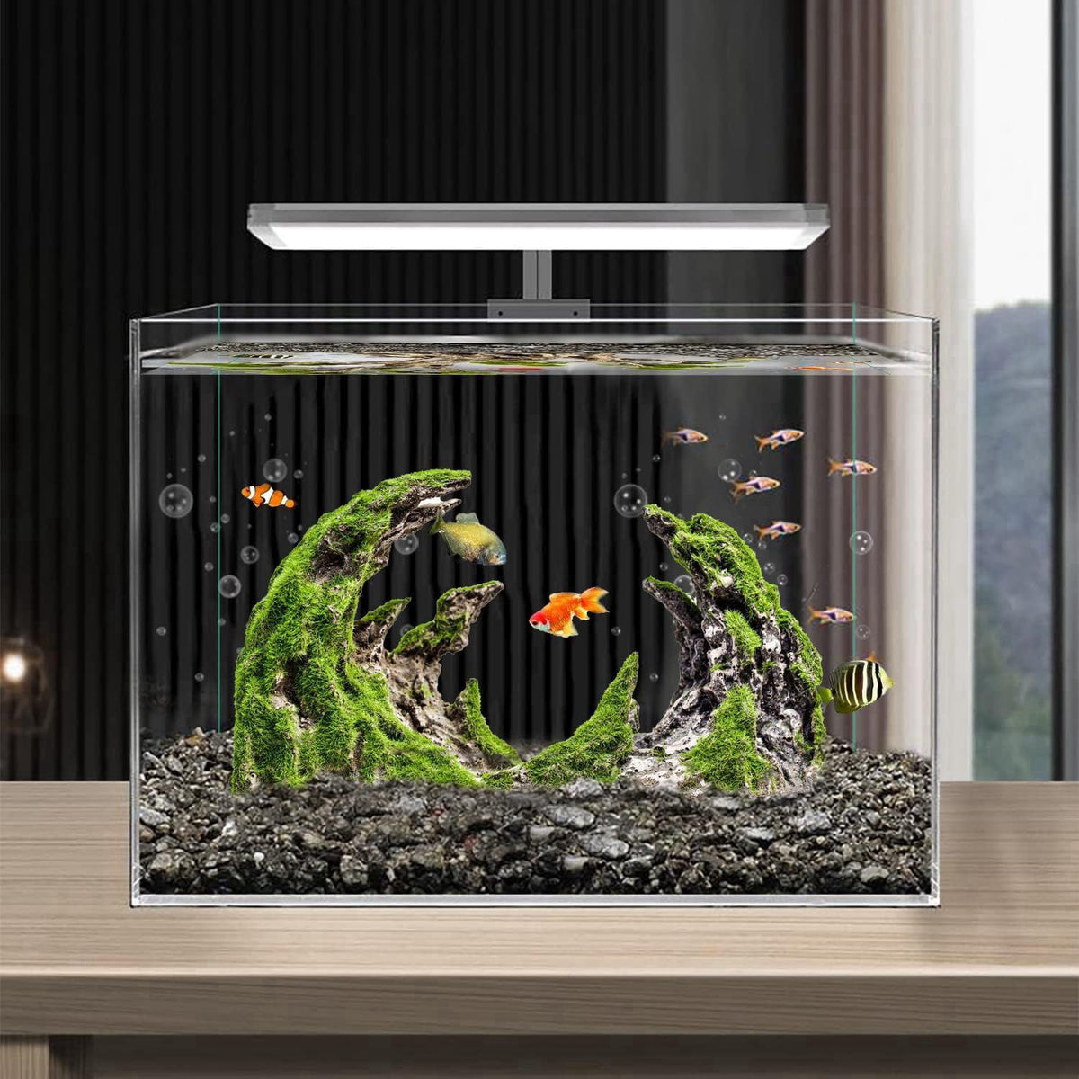 Novelsite Fish Tank Accessories, Aquarium Decorations, Scenery, Rock Ornaments - Create Aquatic Beauty with Premium Aqua