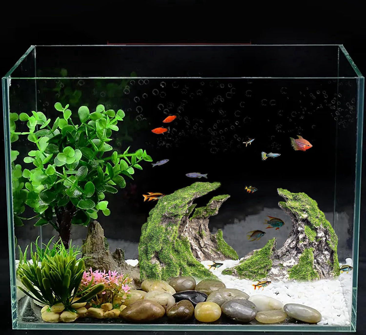 Novelsite Fish Tank Accessories, Aquarium Decorations, Scenery, Rock Ornaments - Create Aquatic Beauty with Premium Aqua