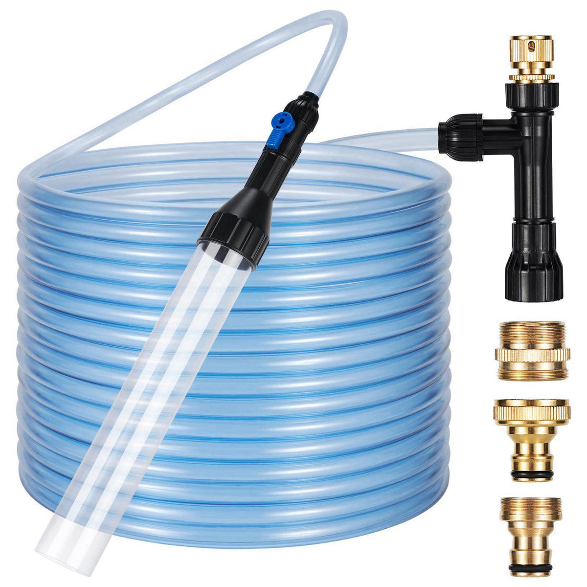 DXOPHIEX Gravel Vacuum for Aquarium Fish Tank Siphon, 50 Feet – product photo (Gravel Cleaners)