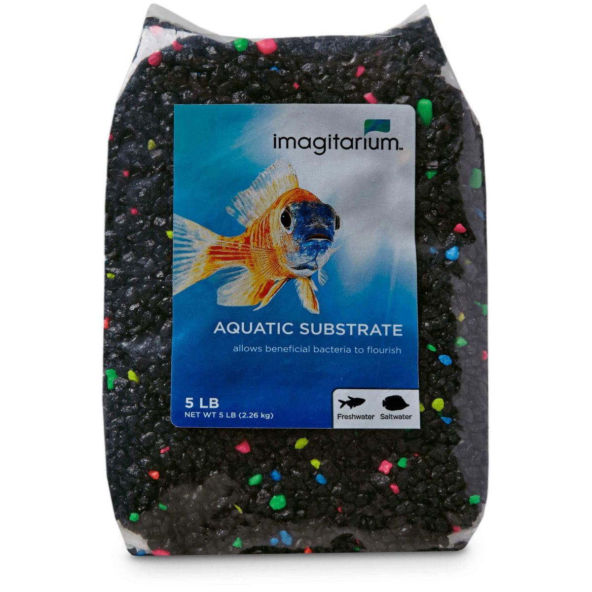 imagitarium by Petco Aquarium Gravel Substrate Black Lagoon 20 lbs. – product photo (Gravel)