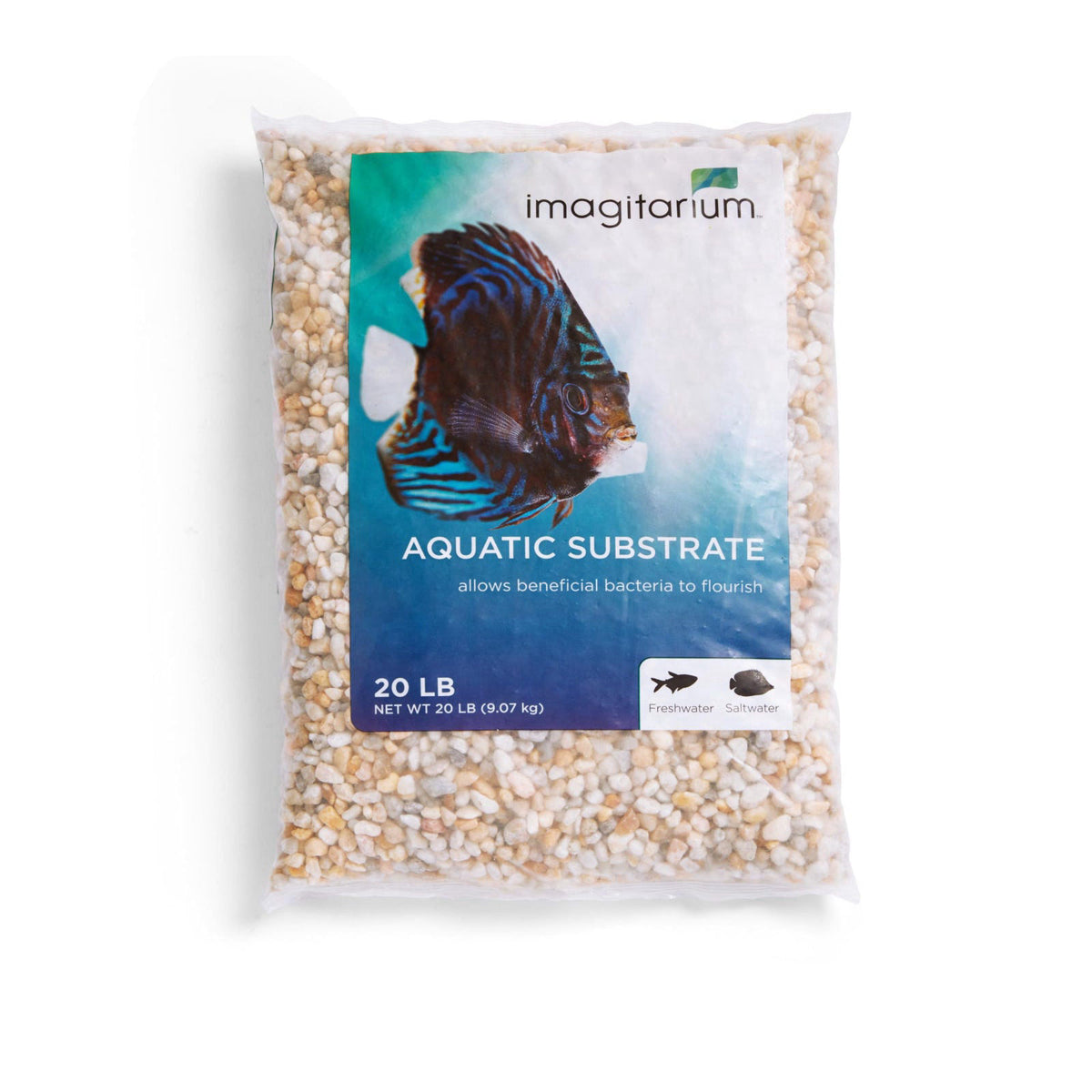 Imagitarium by Petco Aquarium Gravel Substrate Snowy River 20 lbs. – close-up detail
