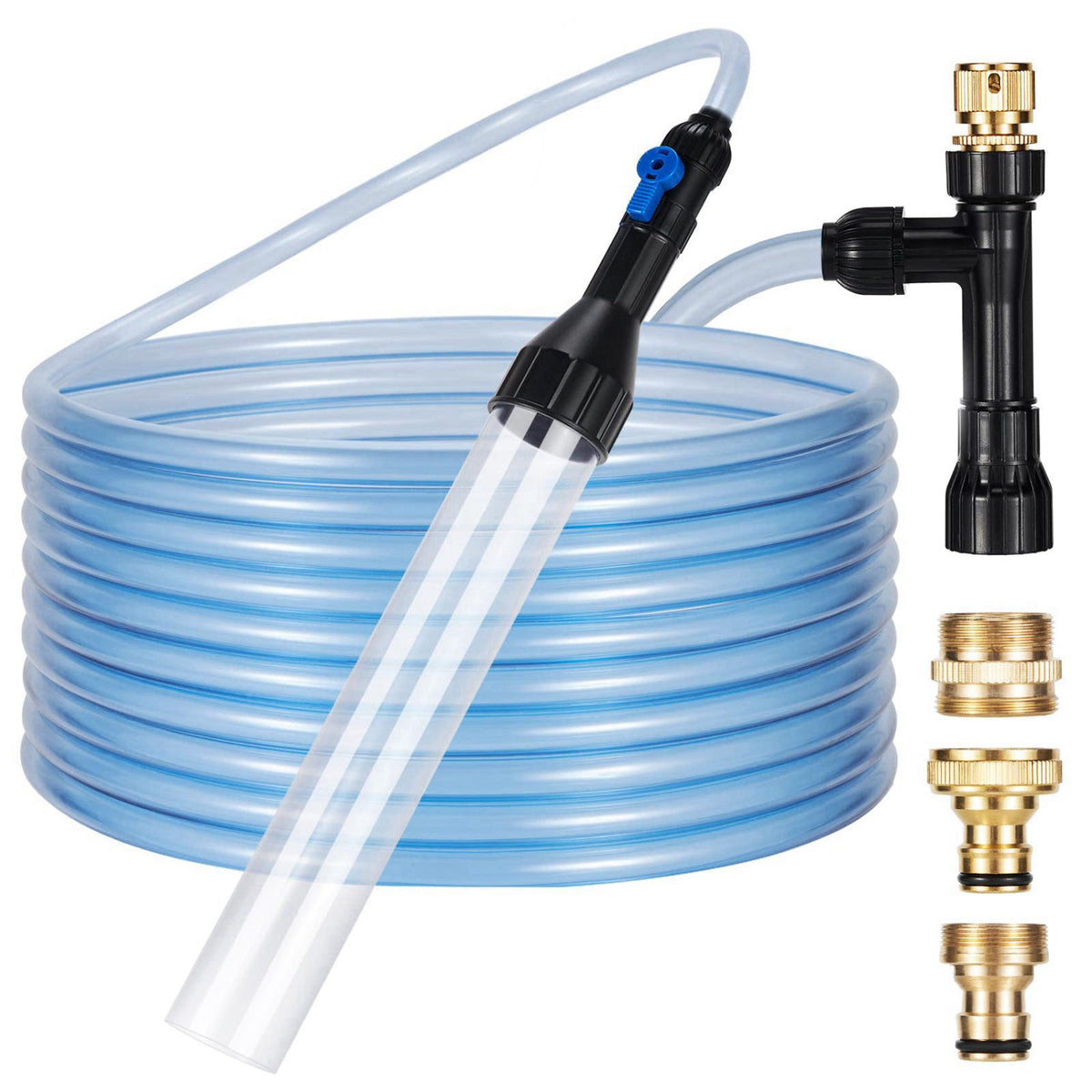 DXOPHIEX Gravel Vacuum for Aquarium Fish Tank Siphon, 30 Feet – product photo (Gravel Cleaners)