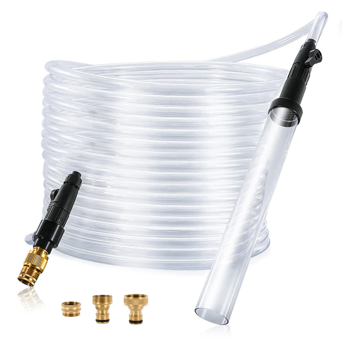 ZRDR Aquarium Siphon Vacuum Gravel Cleaner Kit for Fish Tank（32ft） – product photo (Gravel Cleaners)