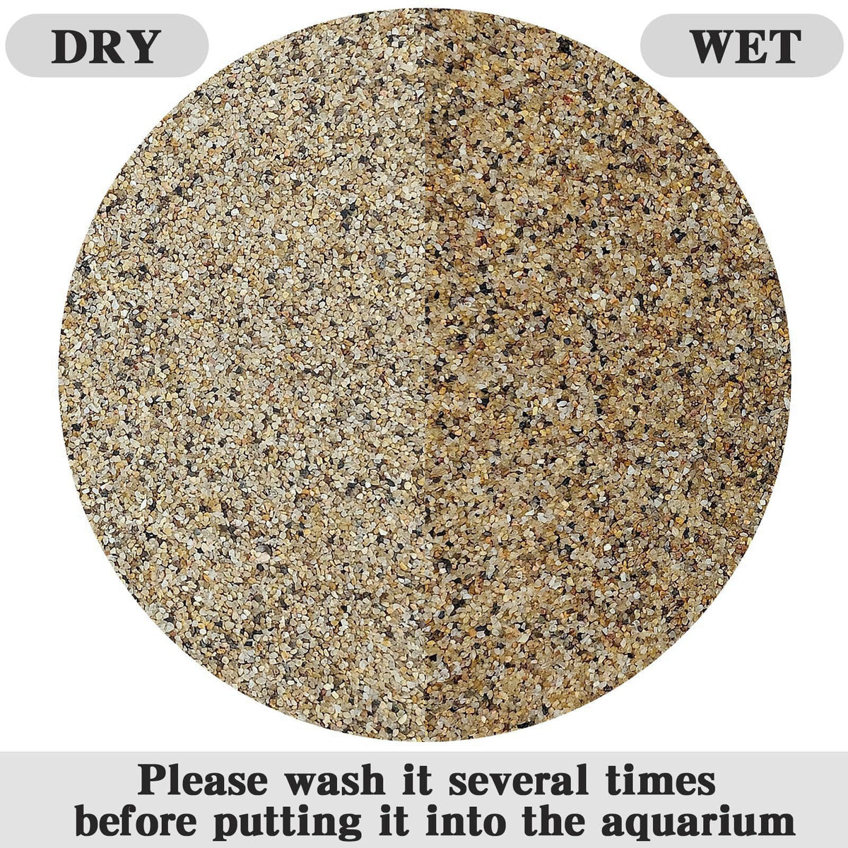 FANTIAN Aquarium Sand for Freshwater Tank, 20 lbs Turtle Sand – alternate angle