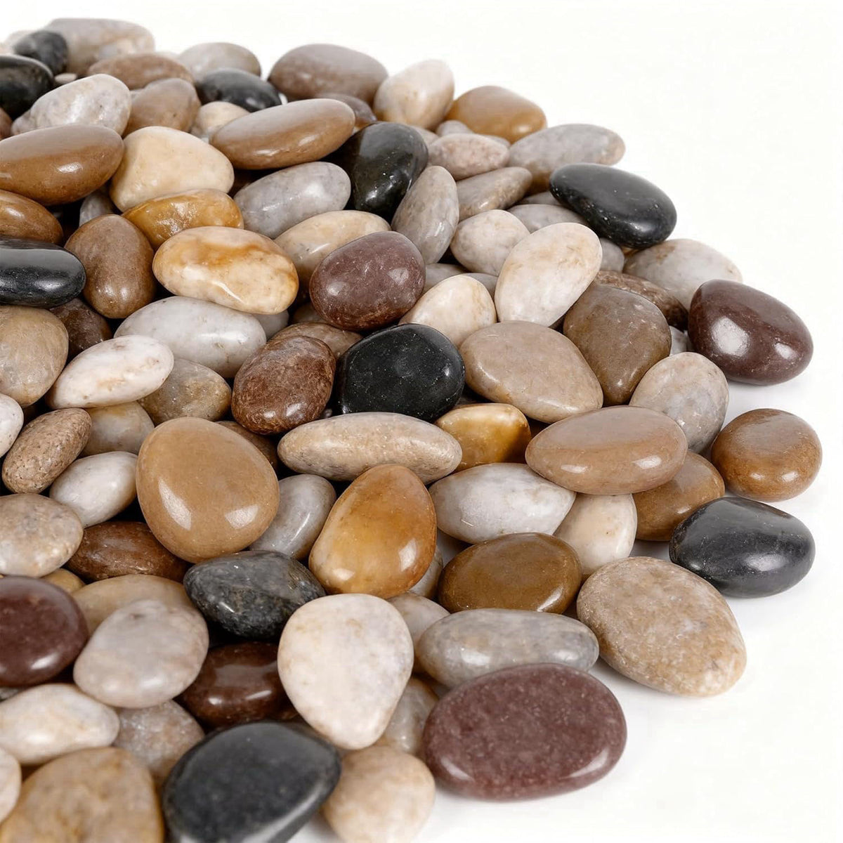 onlyfire 15 lbs Natural River Rocks, 3/8" Decorative Ornamental Pebbles