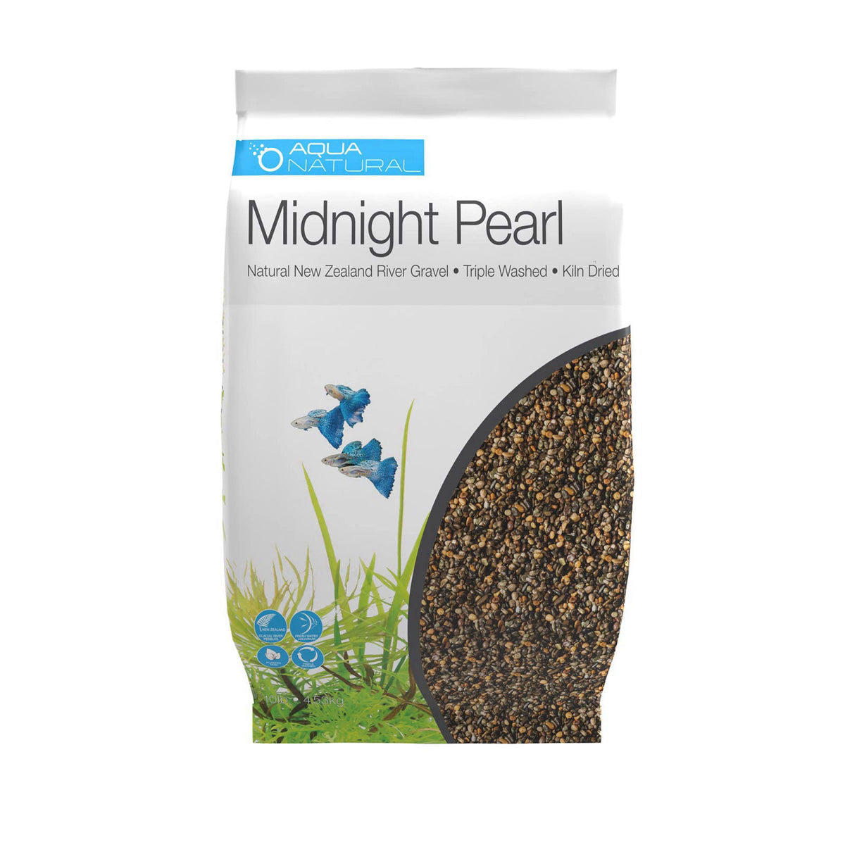 Aqua Natural Bio Substrate and Dry Substrate kit for New and existing Aquariums, Midnight (BIOKIT003) – packaging and la