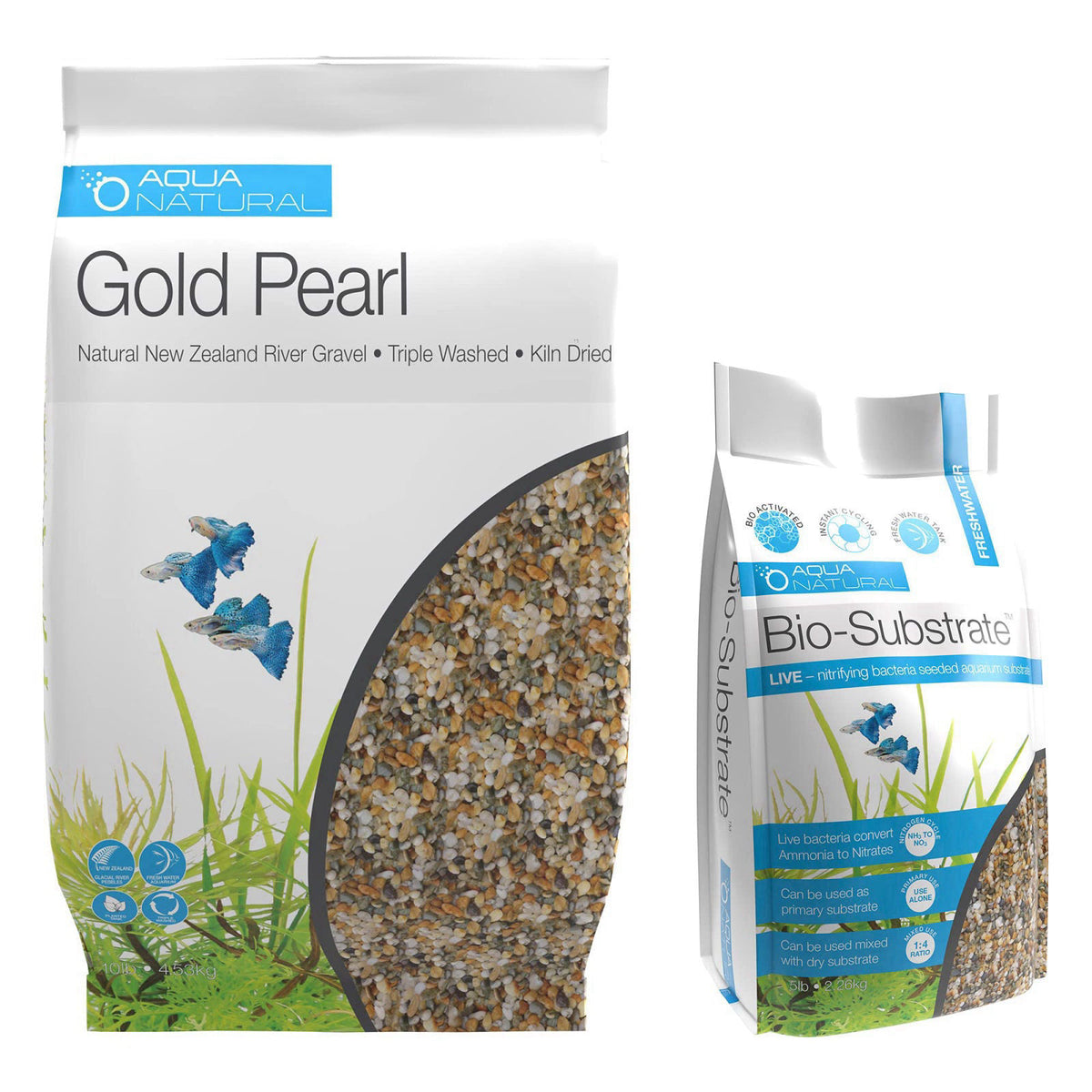 Aqua Natural Bio Substrate and Dry Substrate kit for New and existing Aquariums, Midnight (BIOKIT003) – alternate angle