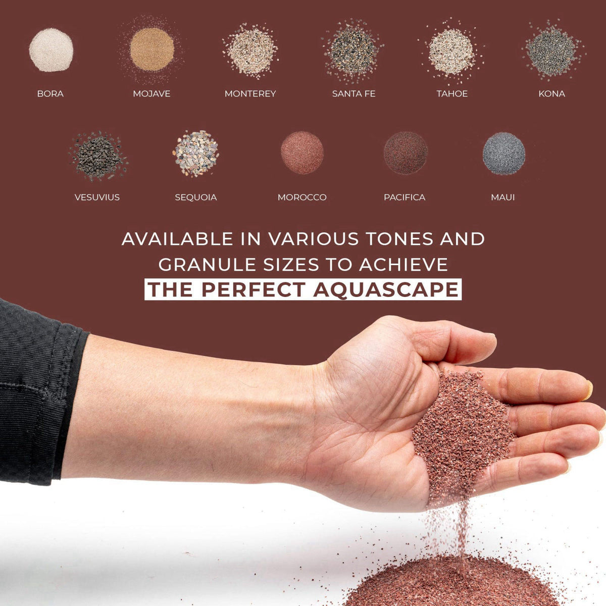 Ultum Nature Systems Controsand Morocco Gravel (3L) - Small Pebbles for Fish Tank - Planted Aquarium Rocks - Fish Tank S