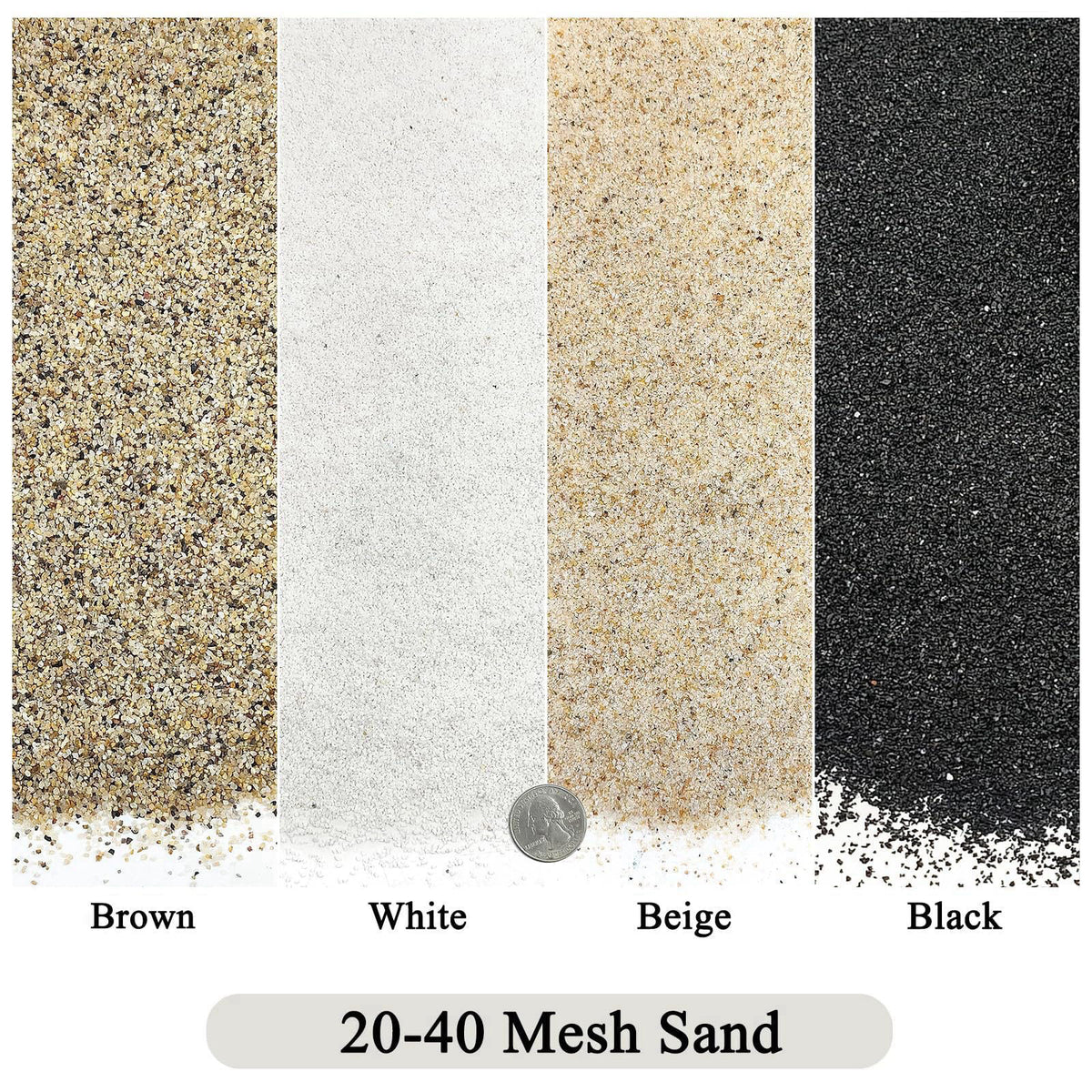 SHIZWU Black Aquarium Sand, 20lbs Fish Tank Sand Mini Gravel Substrate – alternate angle