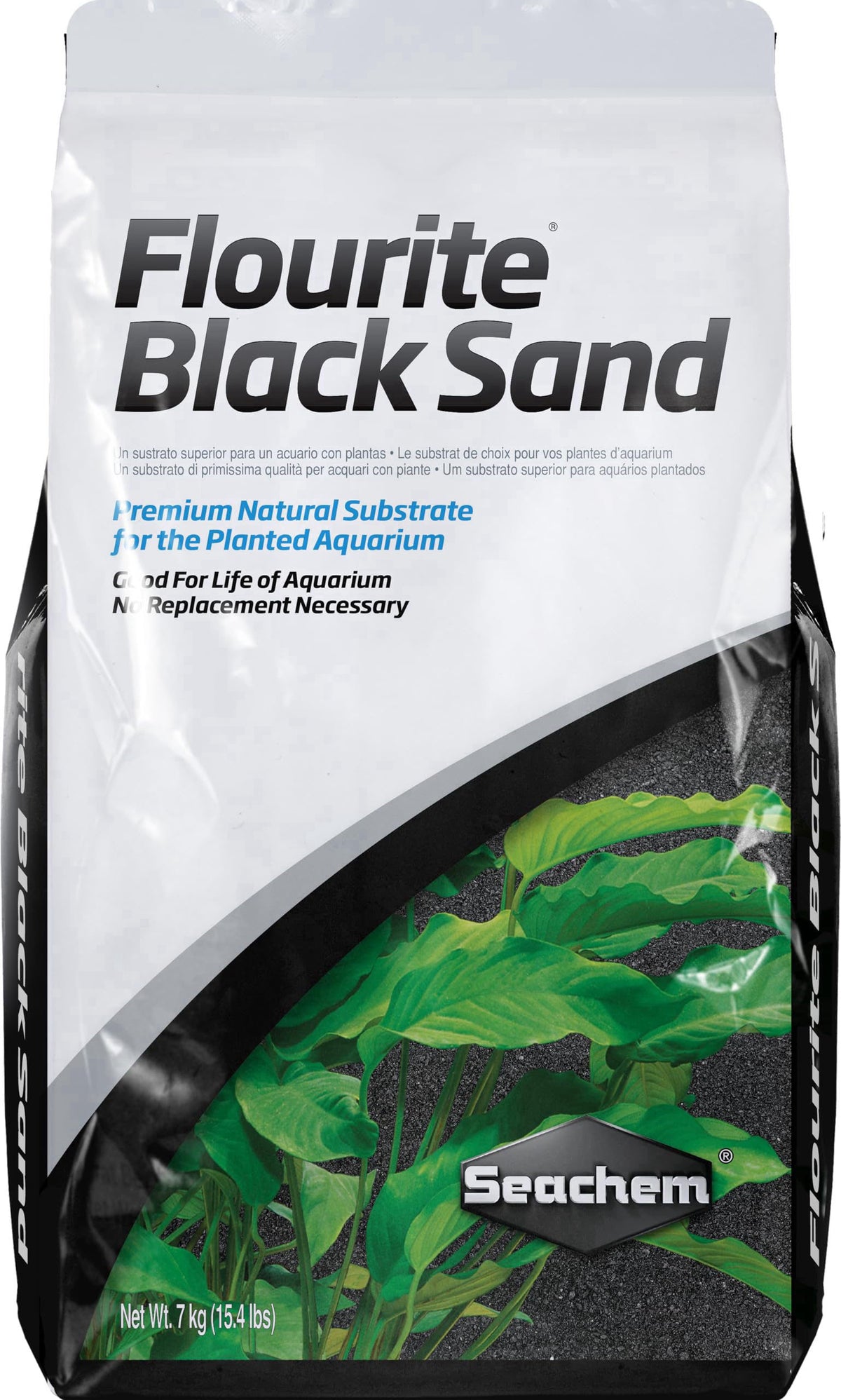 Seachem Flourite Black Sand 7 kg / 15.4 lbs – product photo (Sand)