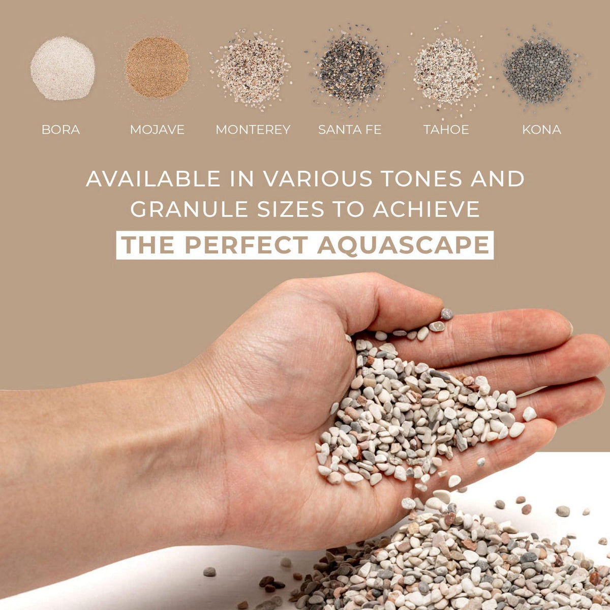 Ultum Nature Systems UNS Controsand - Tahoe, 3L - Natural Freshwater 3-5 mm Neutral Gravel - Decorative Small Rocks for 