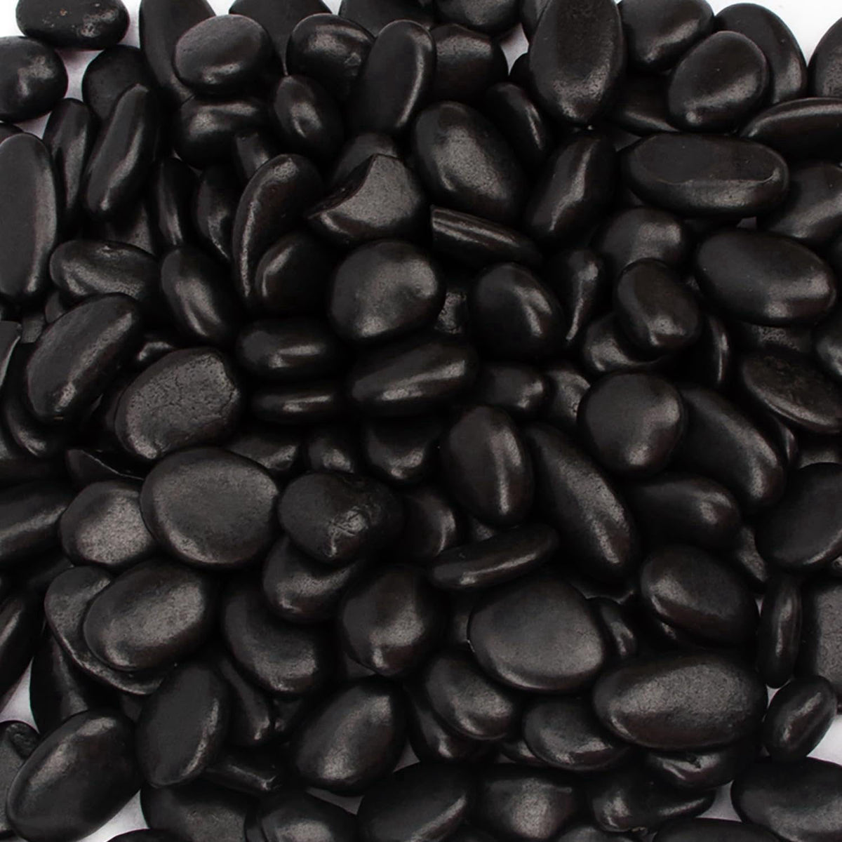 BLQH 18lbs Natural Polished Decorative Gravel - Small Black Stones, Aquarium Gravel & Garden Ornamental Pebbles – produc