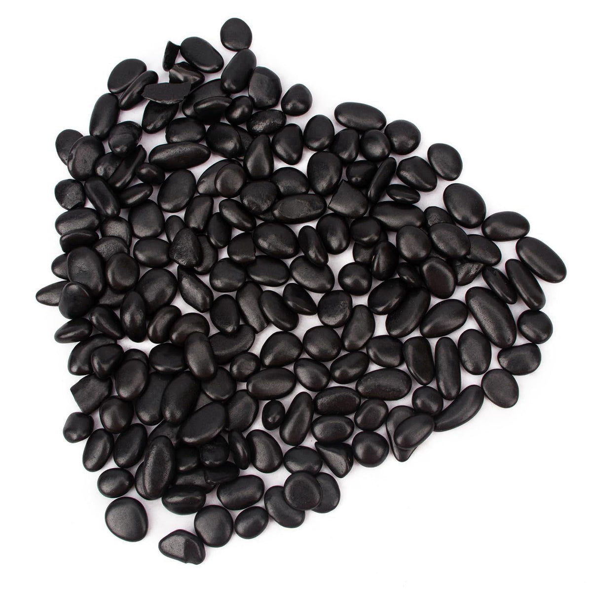 BLQH 18lbs Natural Polished Decorative Gravel - Small Black Stones, Aquarium Gravel & Garden Ornamental Pebbles – altern