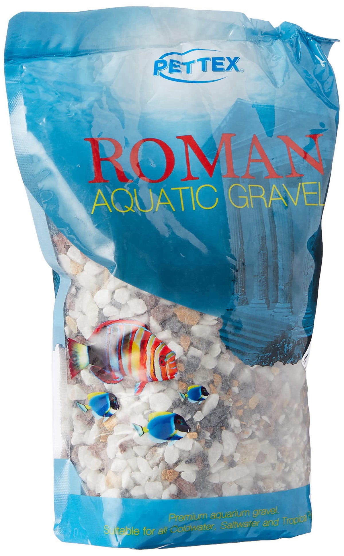 Pettex Roman Gravel Aquatic Roman Gravel, 2 Kg, Natural Mixed Gems – packaging and label