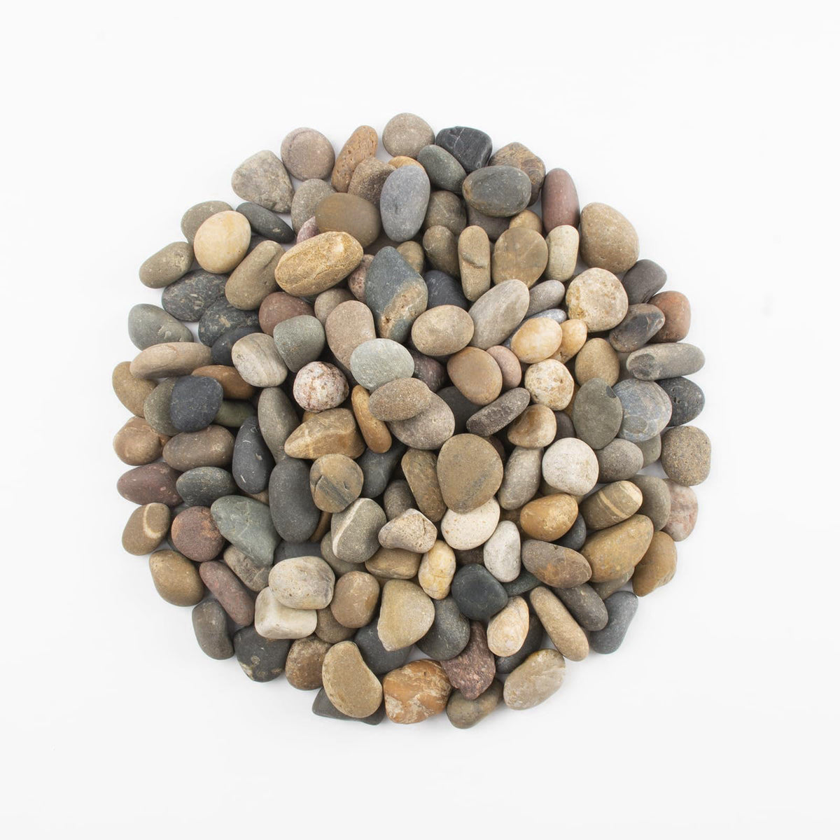 LOOIOOJ 20 LBS Natural River Rocks - 1/2-1 inch Pebbles, Screened Decorative River Stones for Landscaping, Garden Pathwa