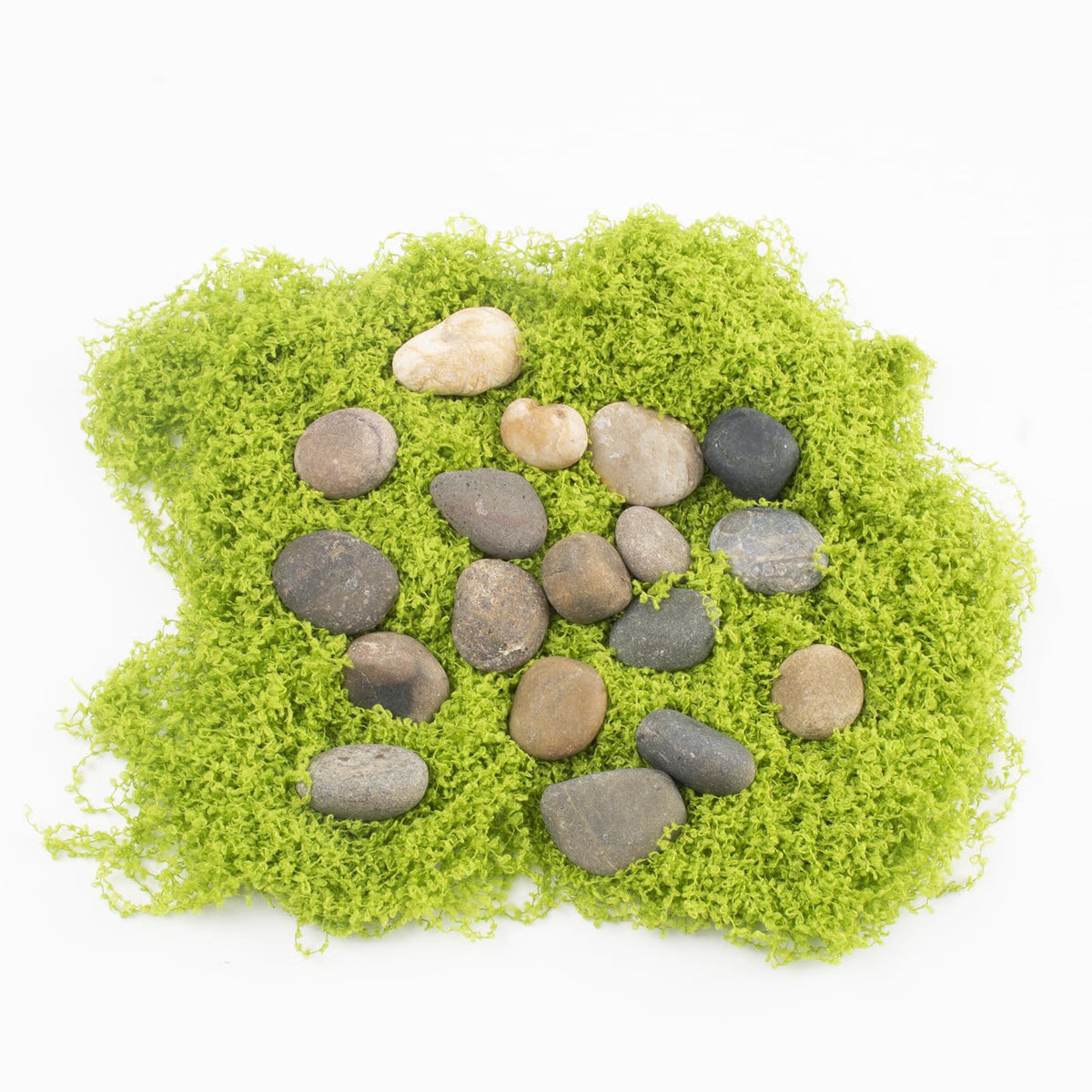 LOOIOOJ 20 LBS Natural River Rocks - 1/2-1 inch Pebbles, Screened Decorative River Stones for Landscaping, Garden Pathwa