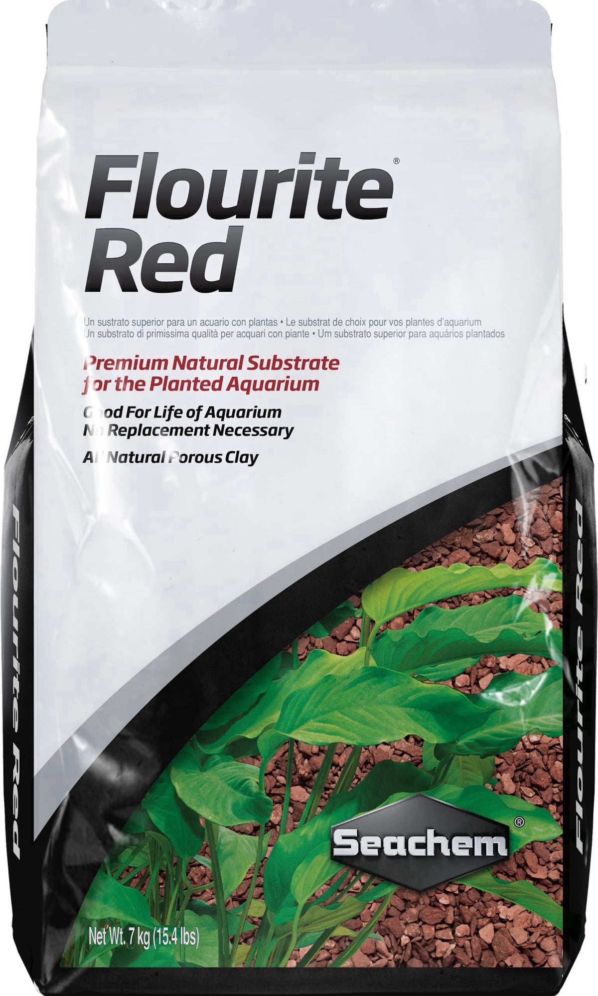 Seachem Flourite Red, 7 kg / 15.4 lbs – product photo (Gravel)