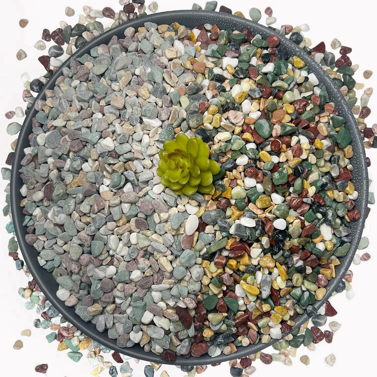 Garrdeen 15 LB Mixed Gravel 0.5 Inch for Plants, Fish Tanks & Landscaping – product photo (Pebbles)
