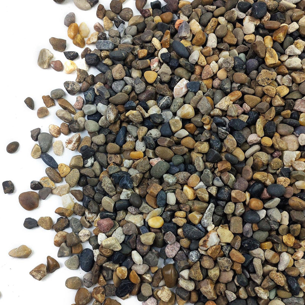 SHIZWU 10LB Aquarium Gravel, 1/4" Pea Gravel for Fish Tank, Small River Rocks for Garden Decoration, Landscaping, Va