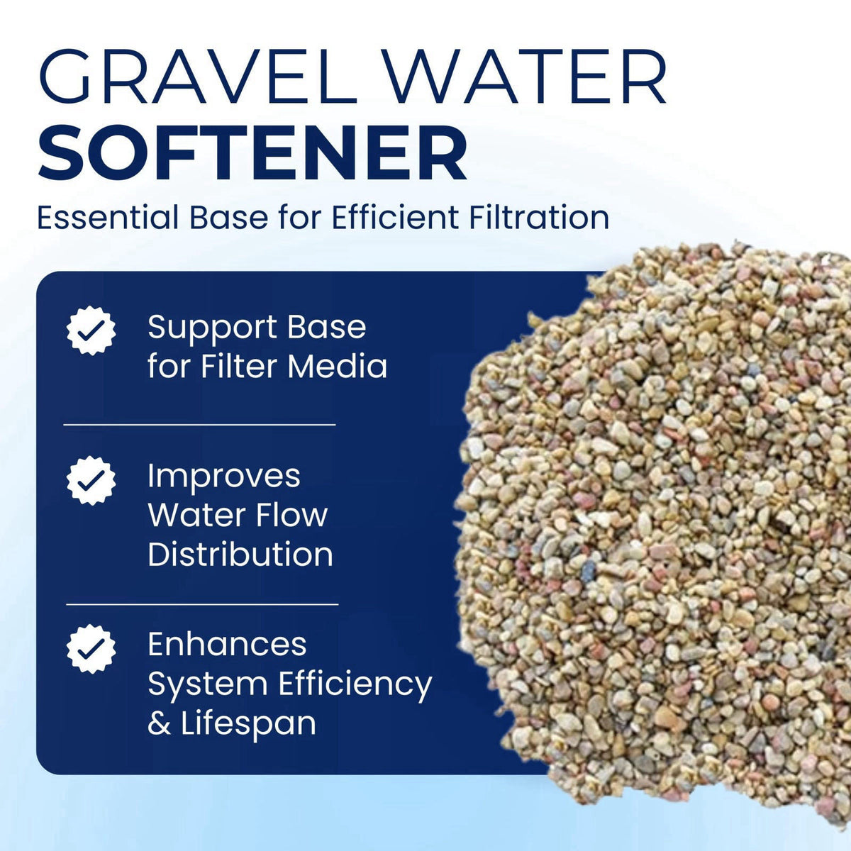 IPW Industries Inc - Water Softener Gravel - Garnet Filter Bed Media for Filter Tanks, Water Conditioners, Water Softene