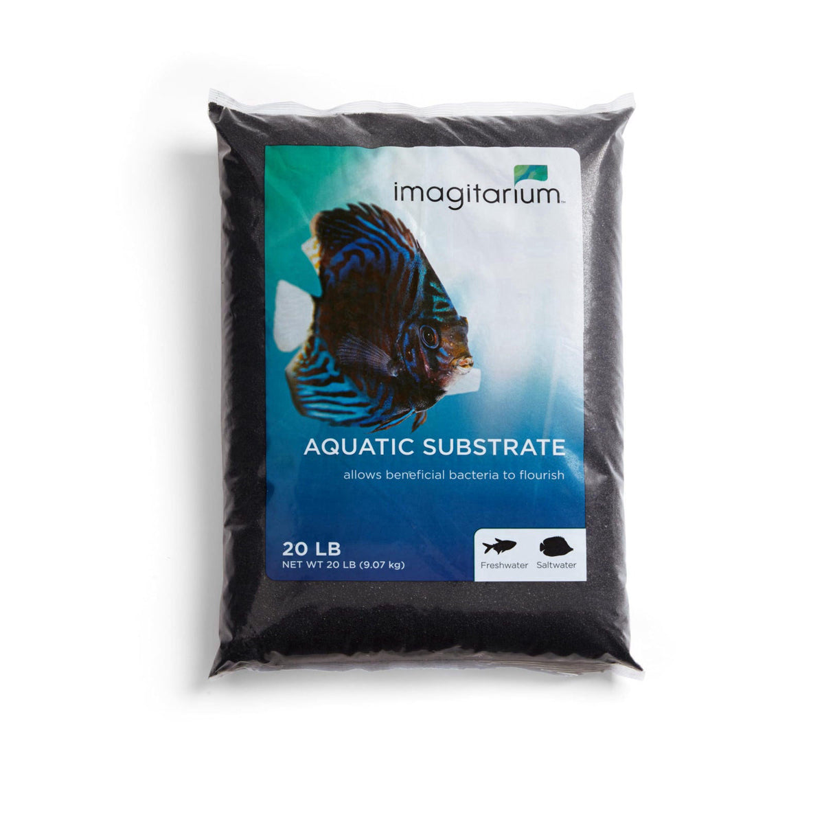imagitarium by Petco Black Aquarium Sand 20 lbs. – close-up detail in Black