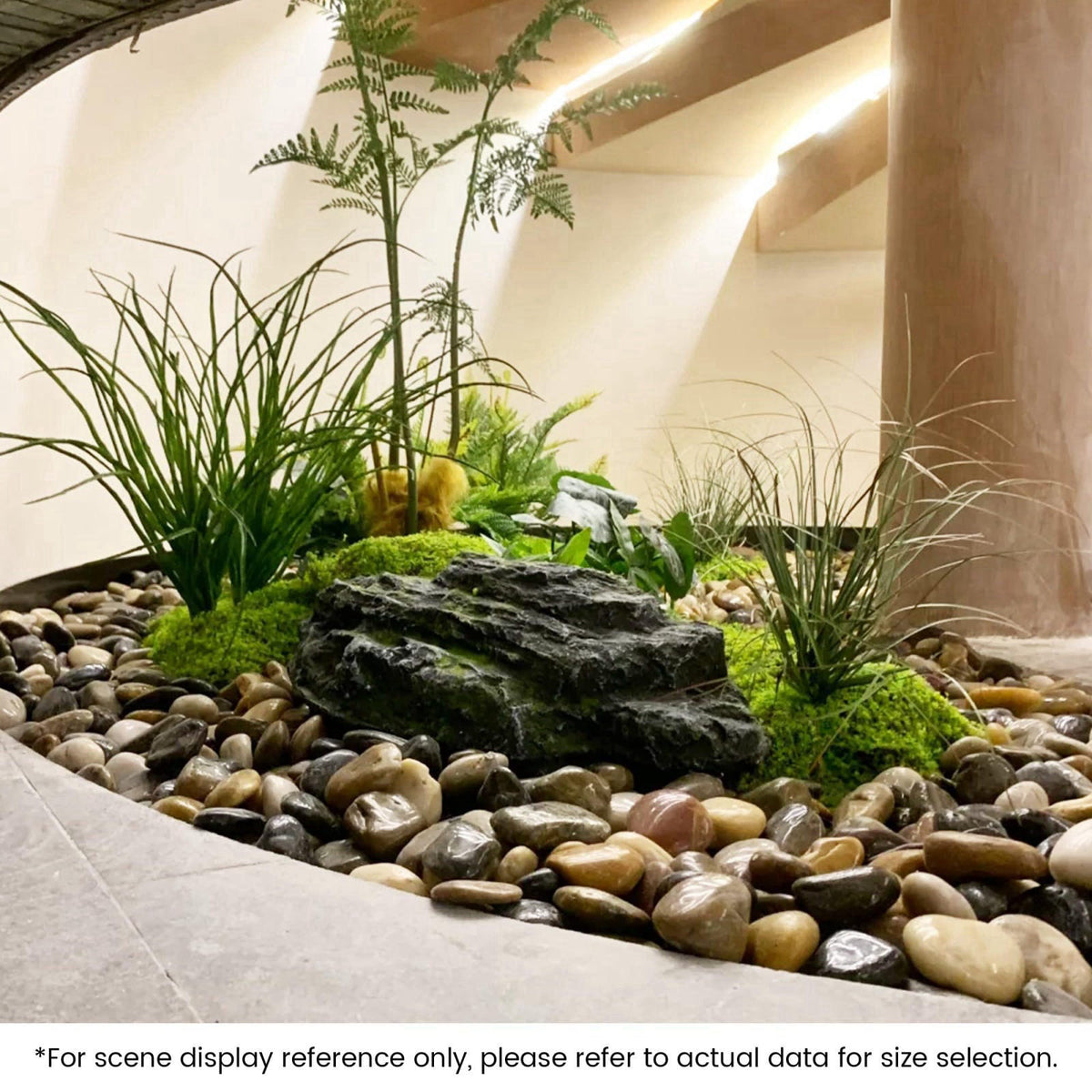 SIDONG 10 lbs Mixed River Rocks, 1.2-2 Inches Highly Polished Pebbles for Indoor Plants, Aquarium Rocks Used in Fish Tan