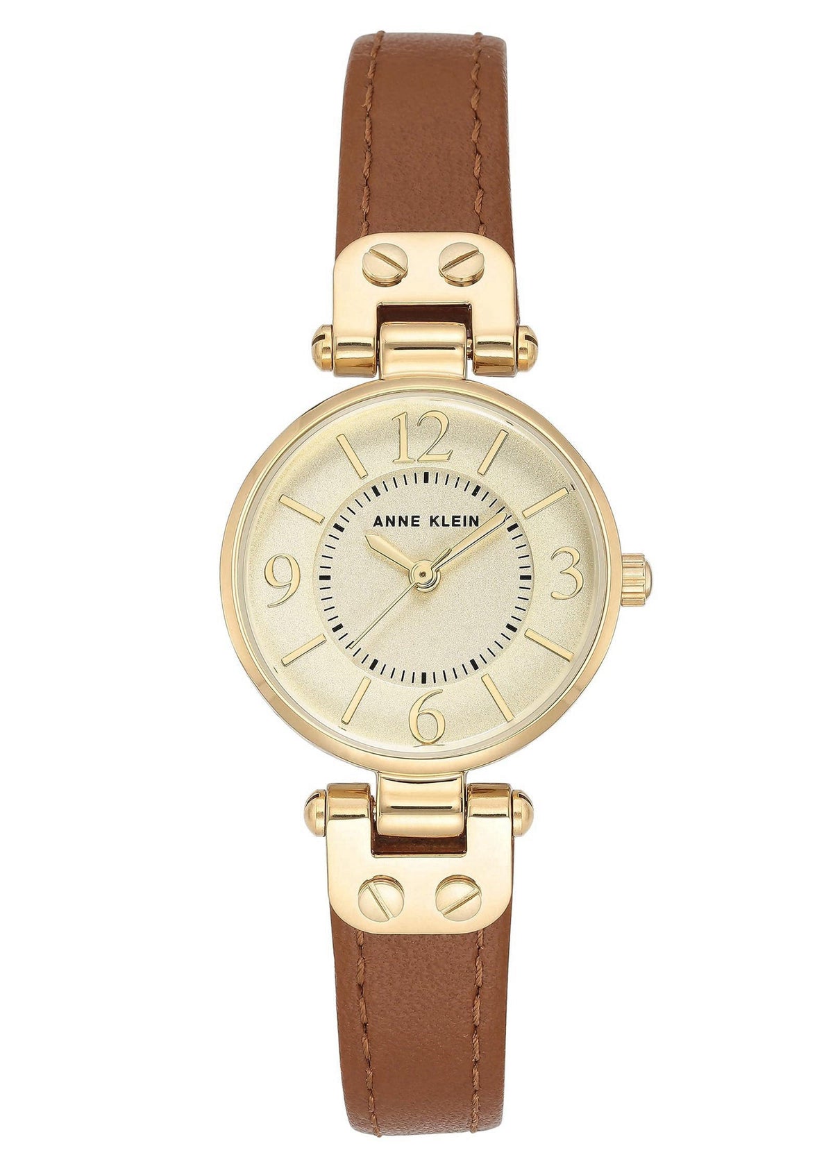 Anne Klein Women's Leather Strap Watch – full view