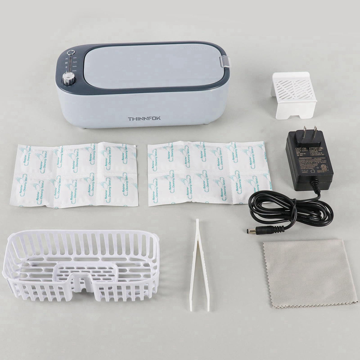 THINNFOK Ultrasonic Jewelry Cleaner, Smart Variable Frequency 47KHz - 50KHz – close-up detail