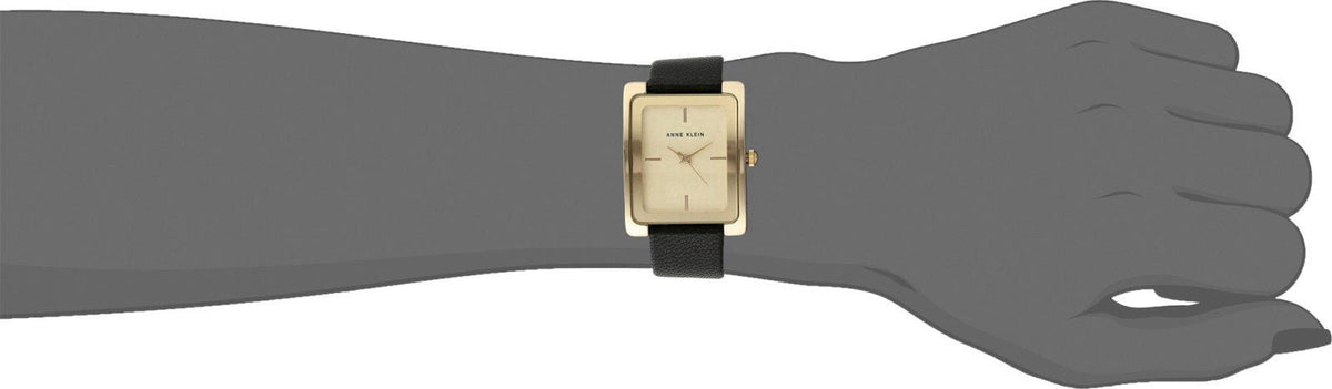 Anne Klein Women's Leather Strap Watch – full view