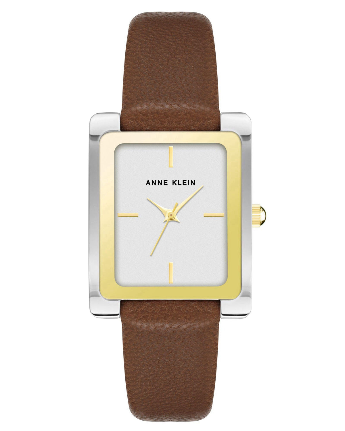 Anne Klein Women's Leather Strap Watch – back view and specifications