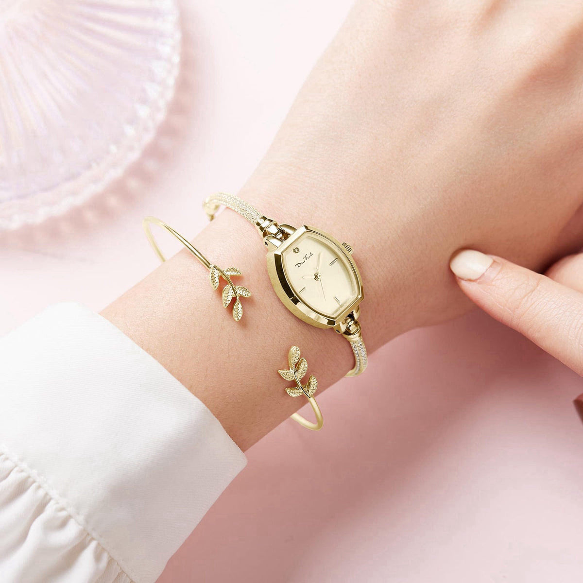Diaofendi Petite Bracelet Watch for Women, Gifts for Girlfriend Diamond Dress Analog Watch Waterproof – alternate angle