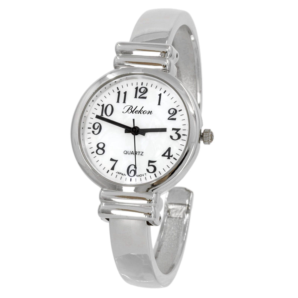 Wincci Women's Classic Easy Read Bangle Cuff Watch – close-up detail