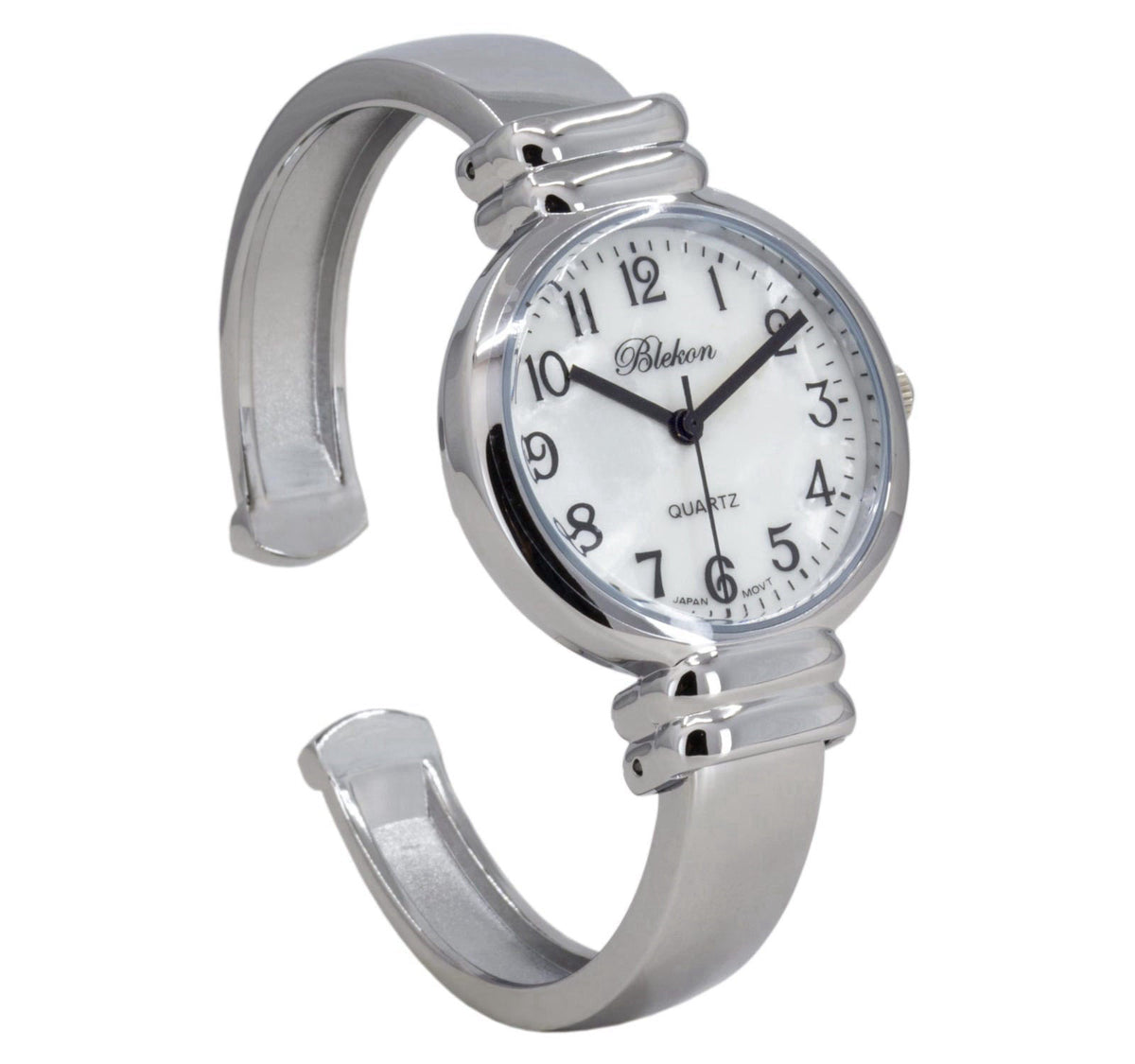 Wincci Women's Classic Easy Read Bangle Cuff Watch – alternate angle