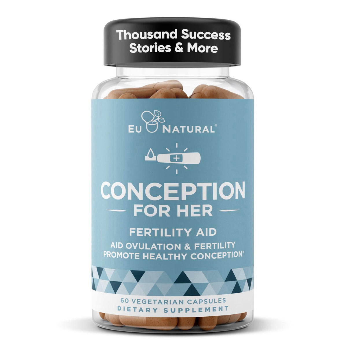 Eu Natural Conception for Her Fertility Supplements for Women, 60 Veg Caps – product photo (Prenatal Vitamins)