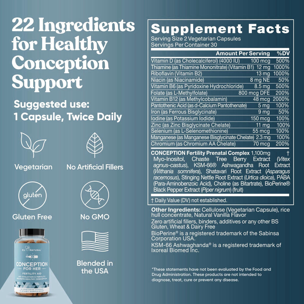 Eu Natural – Prenatal Vitamins on display