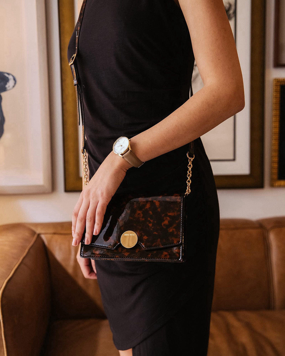 Nine West Women's Strap Watch – back view and specifications